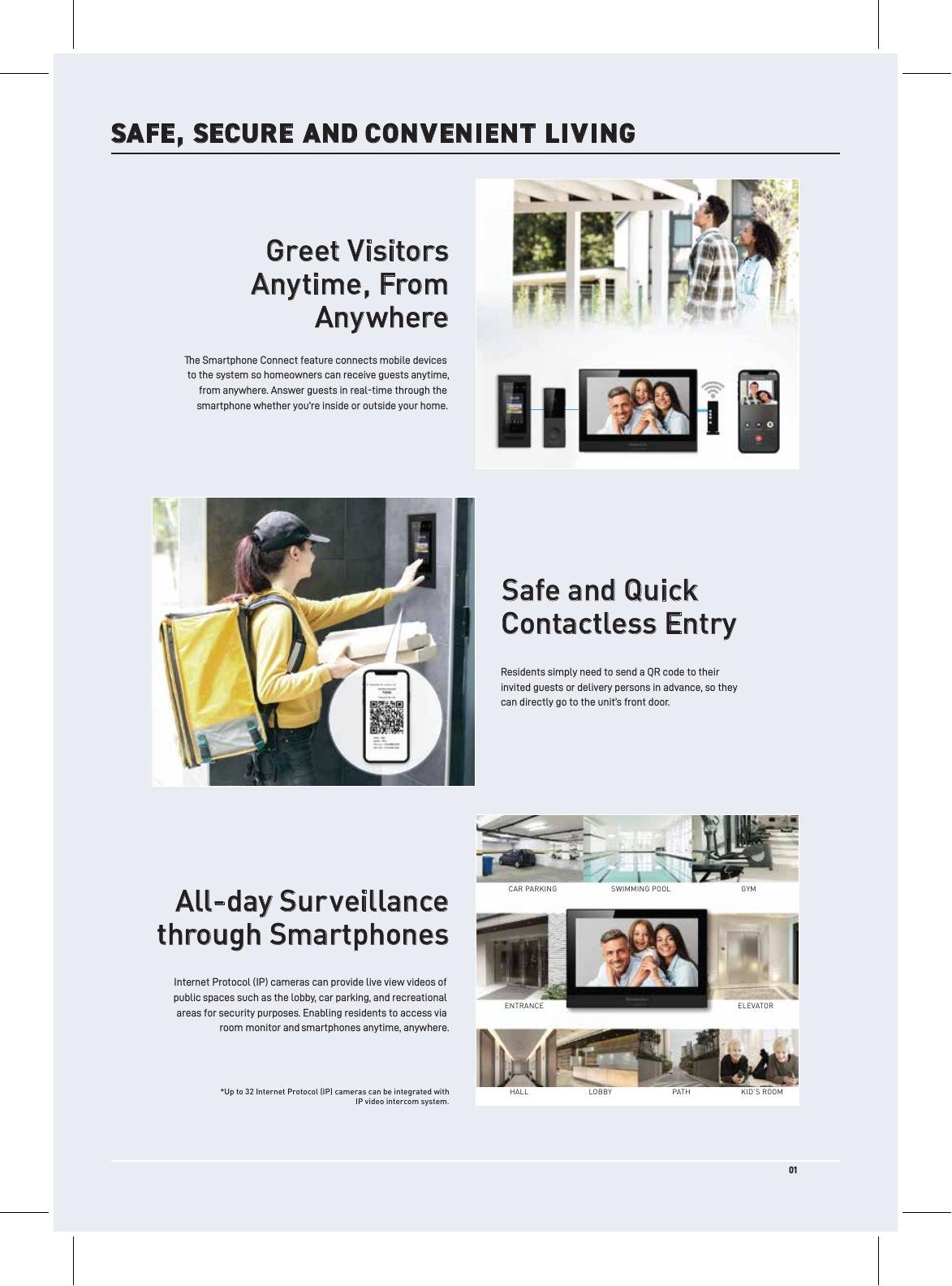 Panasonic connected residential security concept