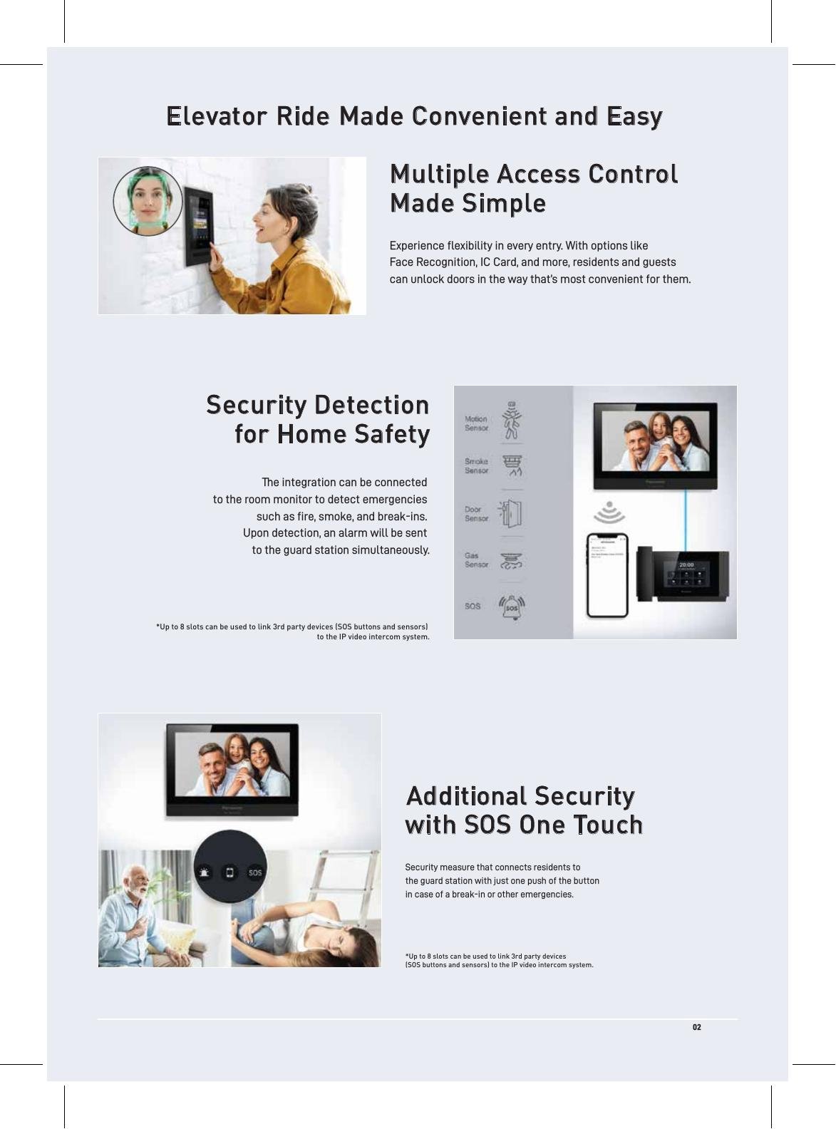 Panasonic security and access control features